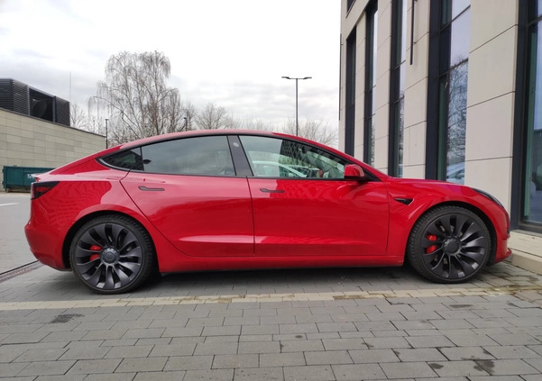 Tesla Model 3 cena 179000 przebieg: 48000, rok produkcji 2021 z Kraków małe 137